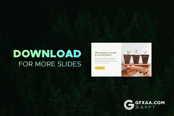 37页生态环境系列PPT模板7种配色 - 顶尖PPT