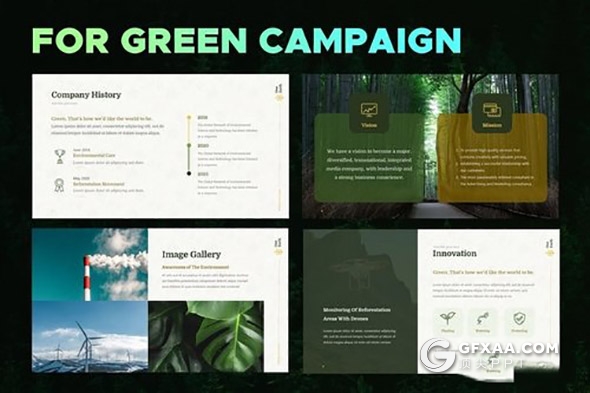 37页生态环境系列PPT模板7种配色 - 顶尖PPT