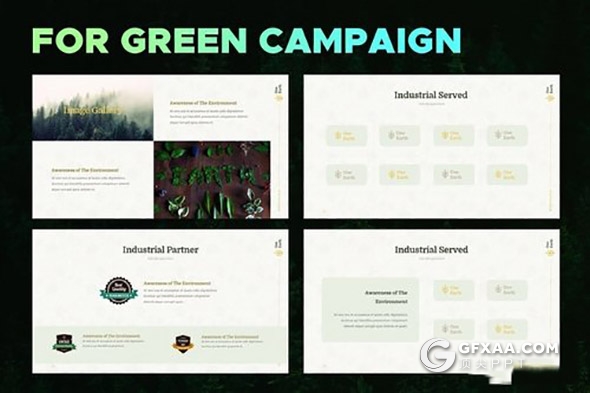 37页生态环境系列PPT模板7种配色 - 顶尖PPT