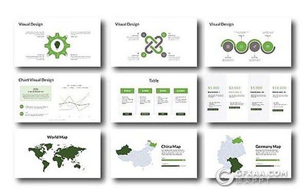 48页绿色商务多用途keynote模板 - 顶尖PPT