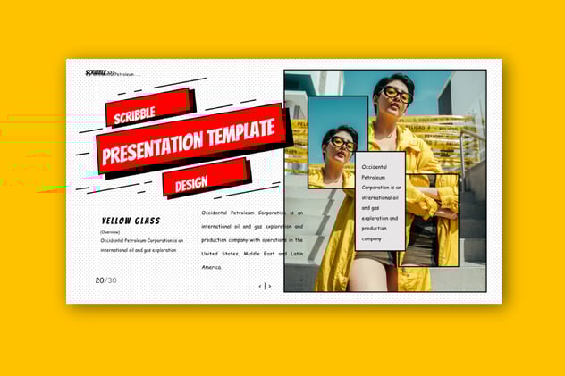 涂鸦风格报纸杂志keynote模板 - 顶尖PPT