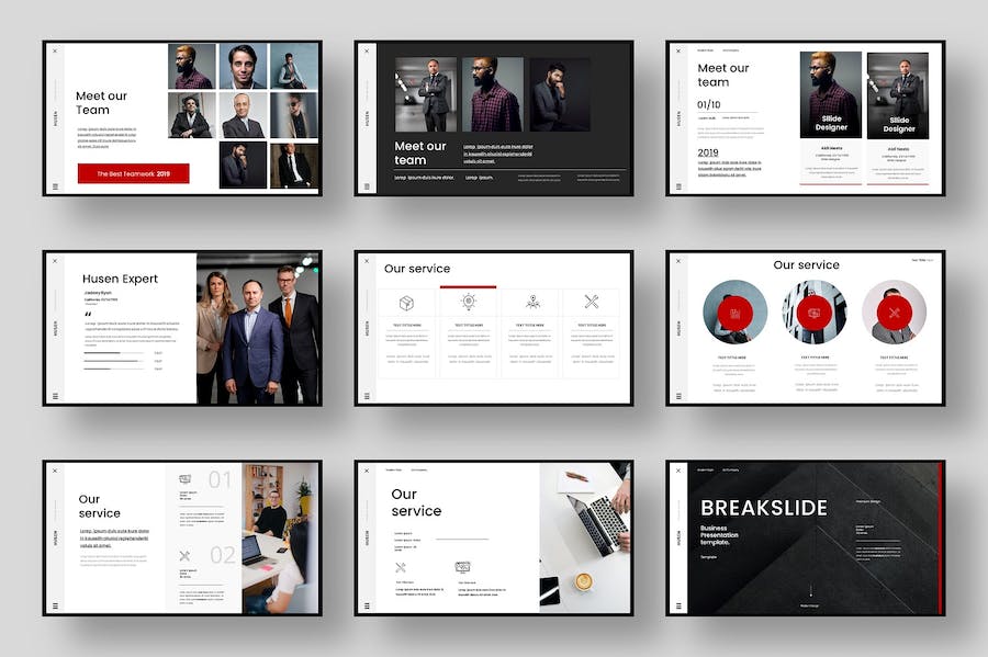 商务团队介绍展示keynote模板 - 顶尖PPT