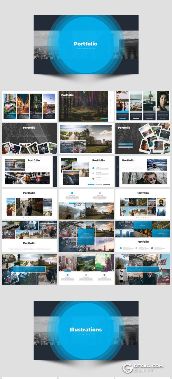 311页欧美商务PPT模板+31页卡通人物10种配色主题 - 顶尖PPT