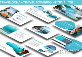 25页旅游行业景点展示PPT模板5种配色主题 - 顶尖PPT