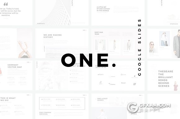 66页欧美极简唯美风格PPT模板 - 顶尖PPT