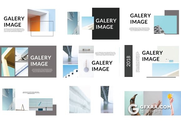 51页极简杂志风格图片展示PPT模板 - 顶尖PPT