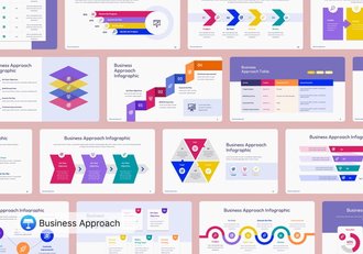 业务策略方法论框架信息图形展示Keynote模板 - 顶尖PPT