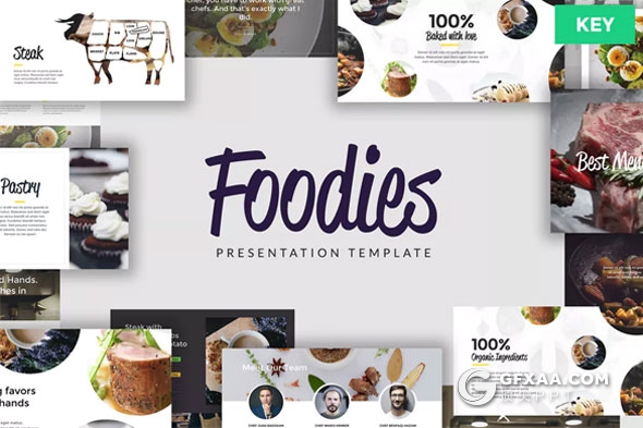 50页餐饮美食展示烹饪系列PPT模板 - 顶尖PPT