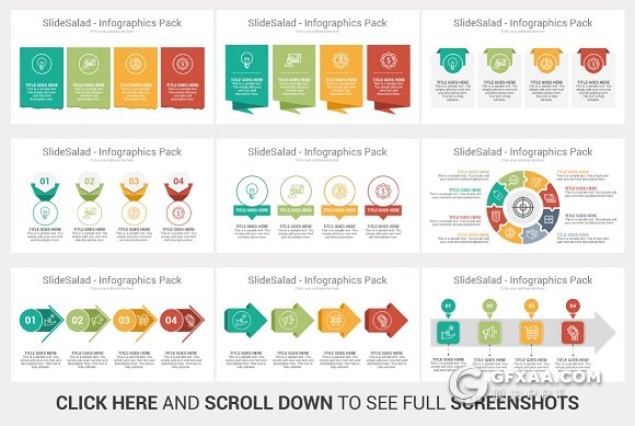 100页最好的PPT信息图素材包90种配色第二版 - 顶尖PPT
