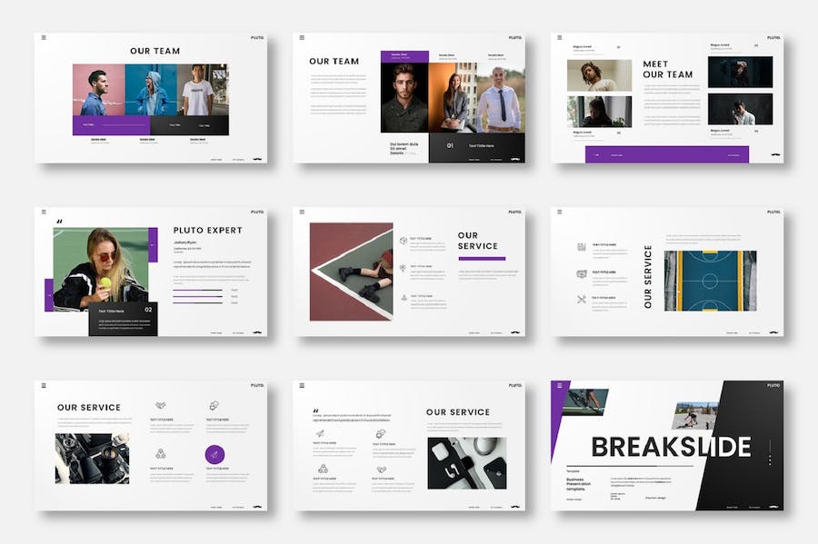 个性商务风格设计展示PPT模板 - 顶尖PPT