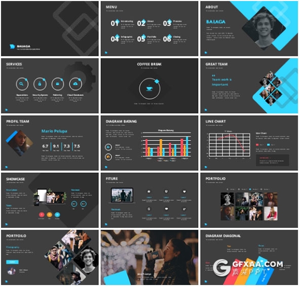 25页国外创意商务多用途PPT模板 - 顶尖PPT