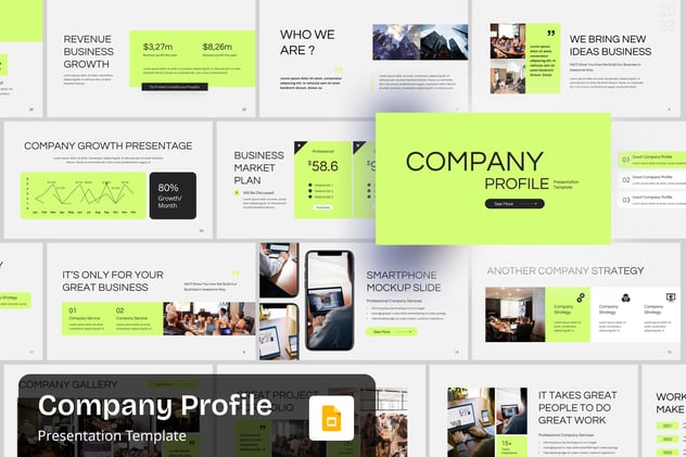 极简风格公司简介PPT模板 - 顶尖PPT