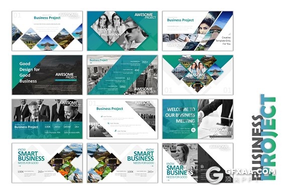 2018商业项目演示企业介绍通用PPT模板 - 顶尖PPT