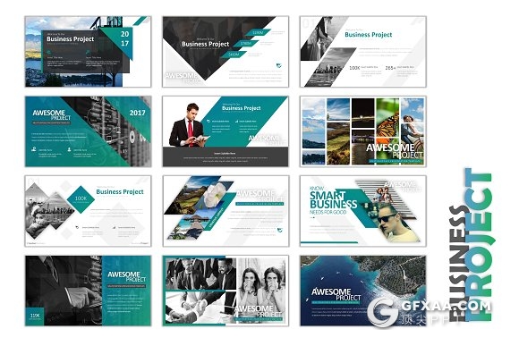 2018商业项目演示企业介绍通用PPT模板 - 顶尖PPT