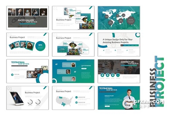 2018商业项目演示企业介绍通用PPT模板 - 顶尖PPT