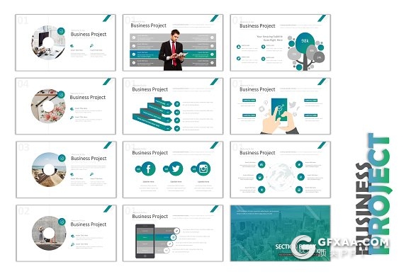 2018商业项目演示企业介绍通用PPT模板 - 顶尖PPT