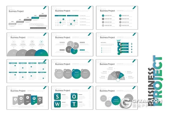 2018商业项目演示企业介绍通用PPT模板 - 顶尖PPT