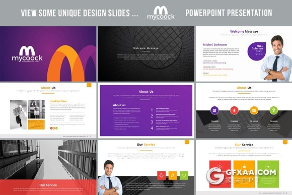 25页精美配色经典商务系列PPT模板 - 顶尖PPT