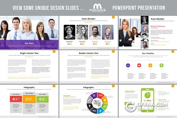 25页精美配色经典商务系列PPT模板 - 顶尖PPT