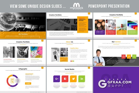 25页精美配色经典商务系列PPT模板 - 顶尖PPT