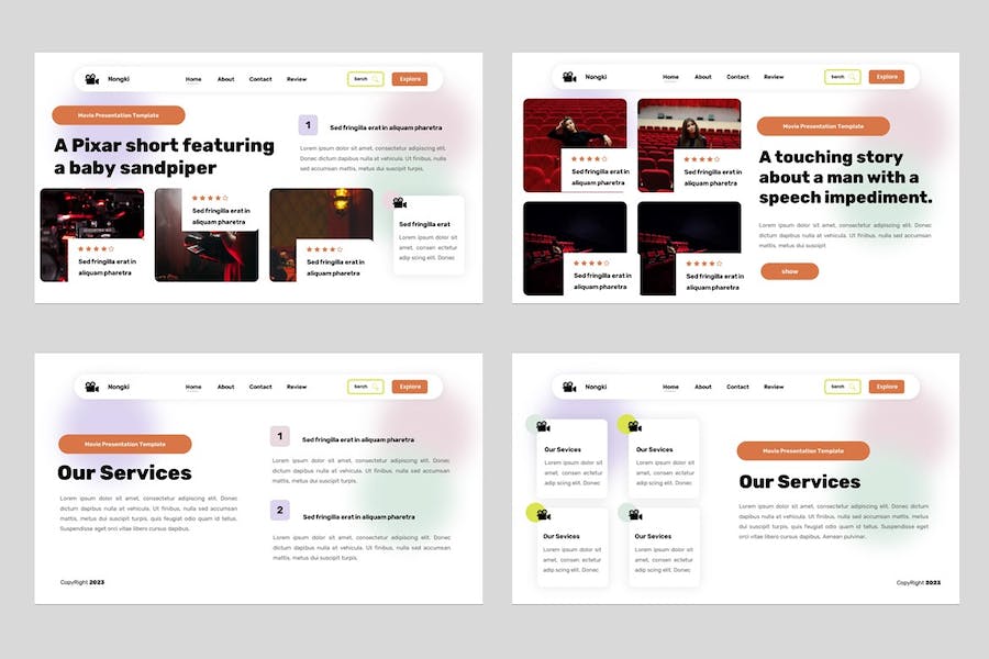电影制作讲述方案展示项目规划实现Keynote模板 - 顶尖PPT