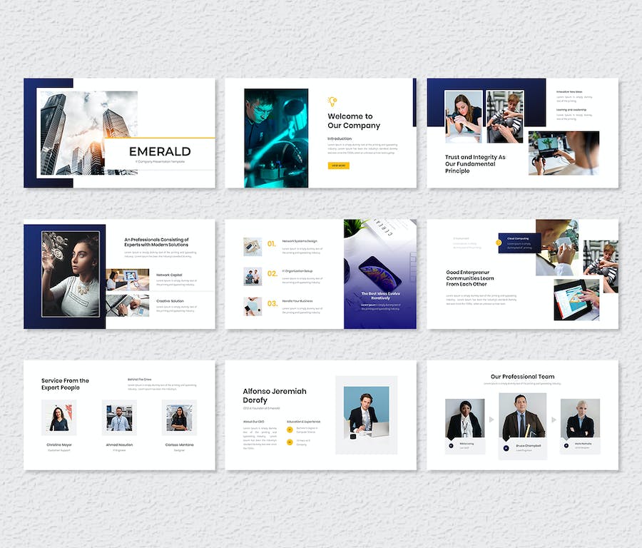 欧美科技公司业务质感PPT模板 - 顶尖PPT