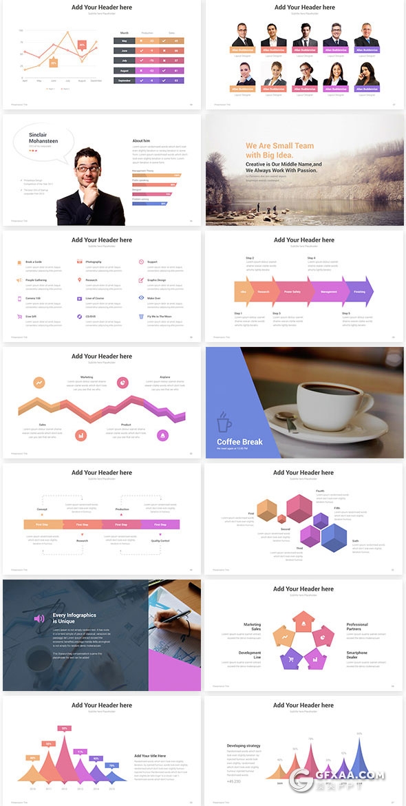 130页欧美多用途keynote模板20种主题配色 - 顶尖PPT