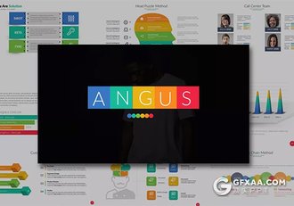 56页精美图形设计商务通用PPT模板 - 顶尖PPT