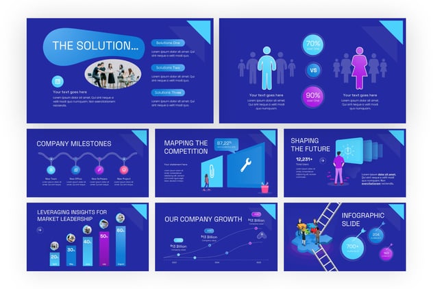 市场洞察与行业趋势分析PPT模板 - 顶尖PPT