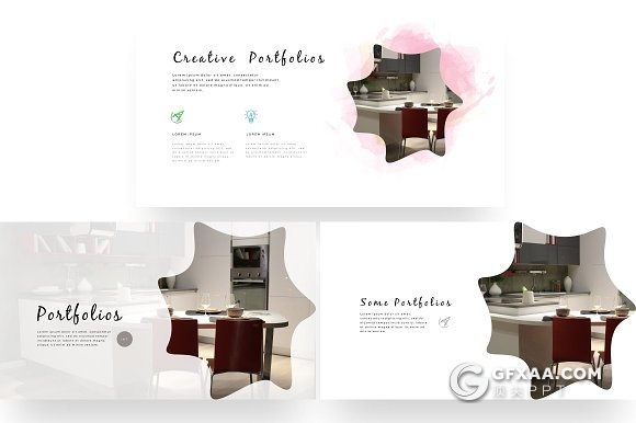 114页欧美水彩唯美艺术风格PPT模板 - 顶尖PPT