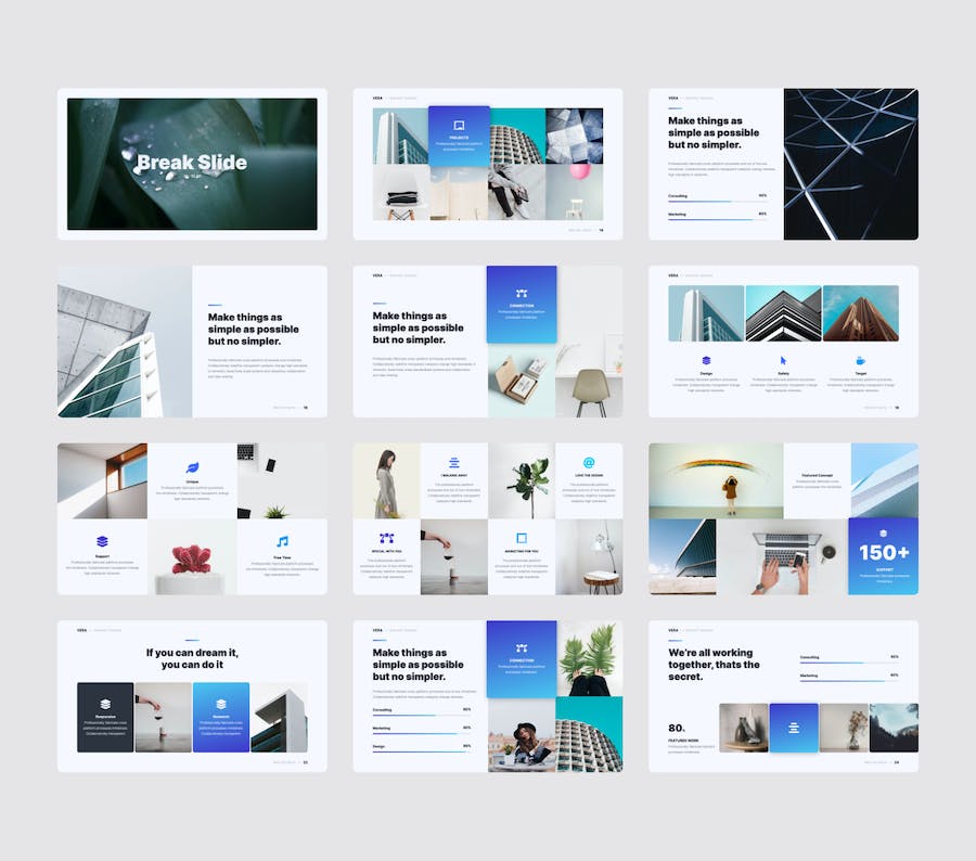 创意简约风格商务多用途keynot模板 - 顶尖PPT