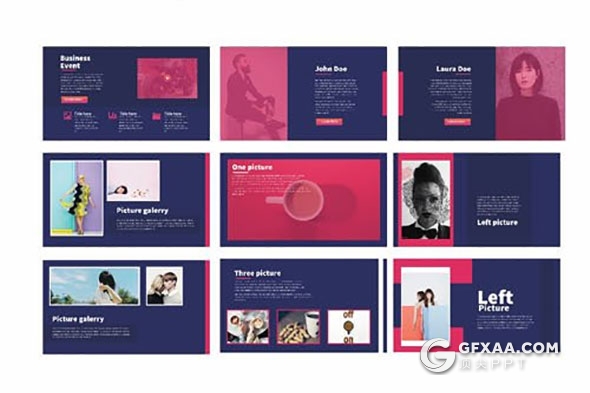 50页蓝紫色调多用途商务PPT模板 - 顶尖PPT