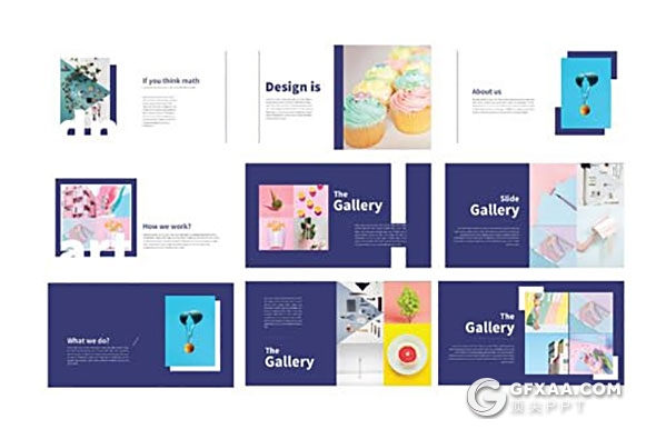 50页设计师个人简历设计作品展示PPT模板 - 顶尖PPT