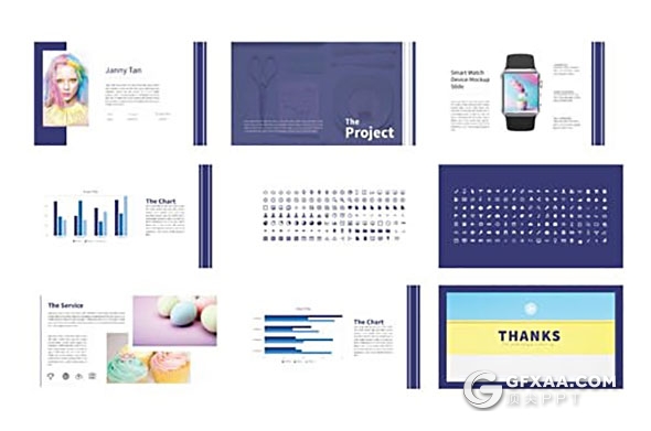 50页设计师个人简历设计作品展示PPT模板 - 顶尖PPT