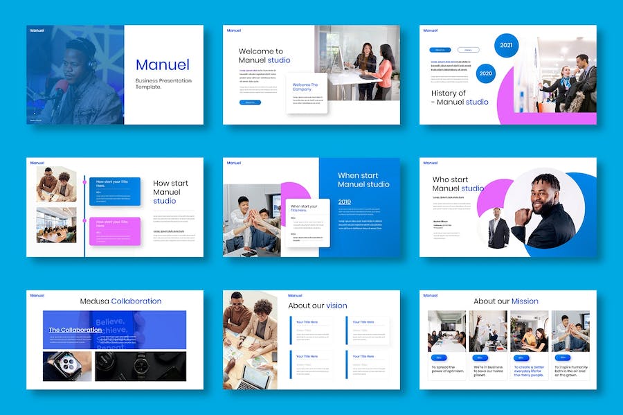 商业企业品牌建设宣传方案Keynote模板 - 顶尖PPT