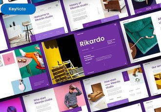 商业营销策划图片展示keynote模板 - 顶尖PPT