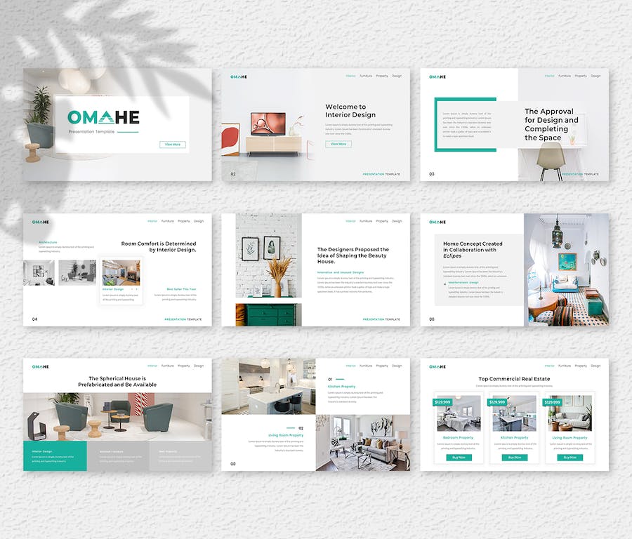 室内设计方案作品展示PPT模板 - 顶尖PPT