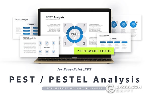 34页PEST/PESTEL/PESTLE企业宏观分析PPT模板 - 顶尖PPT