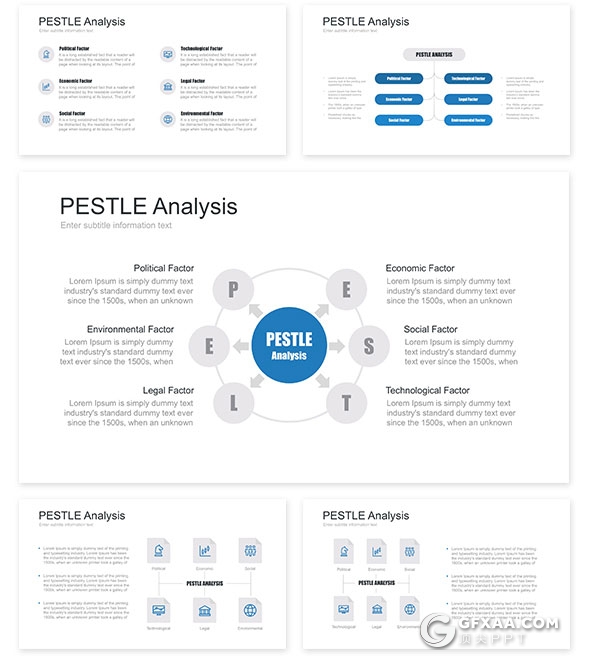 34页PEST/PESTEL/PESTLE企业宏观分析PPT模板 - 顶尖PPT