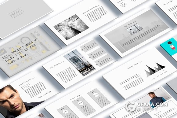 59页创意时尚杂志风格PPT模板 - 顶尖PPT