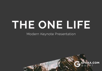 90页简约文艺风格摄影图片展示keynote模板 - 顶尖PPT