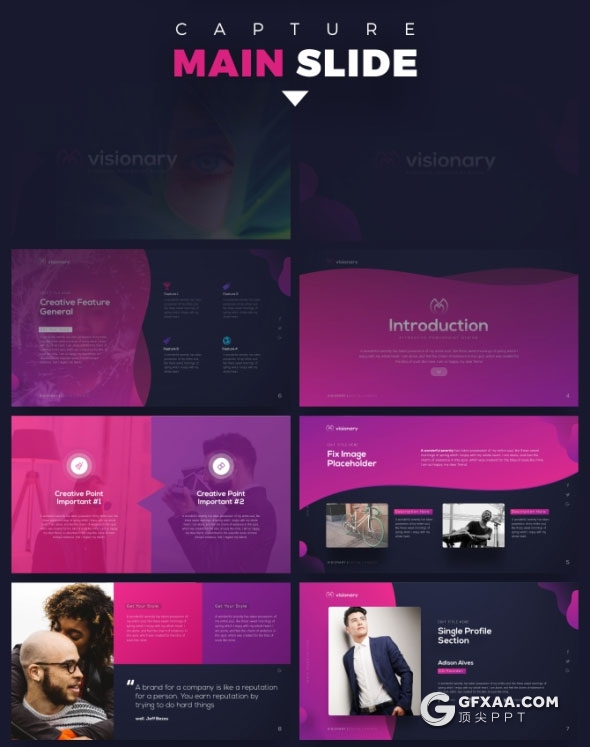 PPT神作 80页精美设计效果31种配色多用途PPT模板 - 顶尖PPT