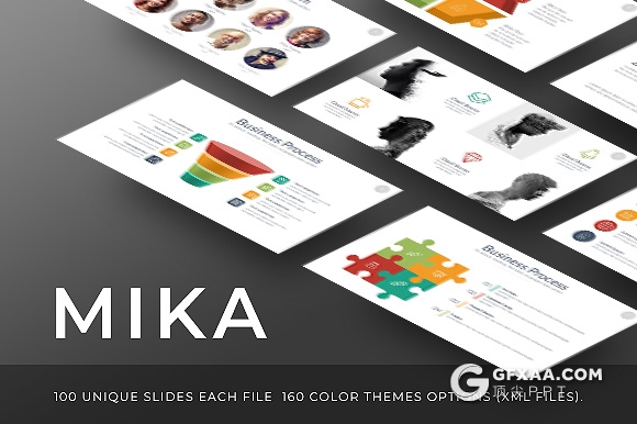 100页企业统计分析图形图表多用途PPT模板 - 顶尖PPT