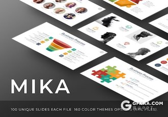 100页企业统计分析图形图表多用途PPT模板 - 顶尖PPT