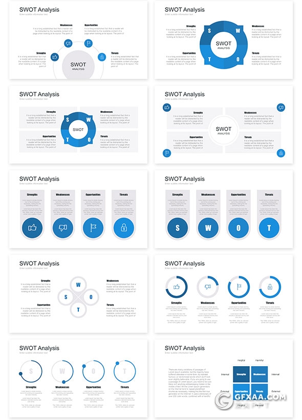 SWOT分析PPT模板 41页态势分析ppt模板 - 顶尖PPT