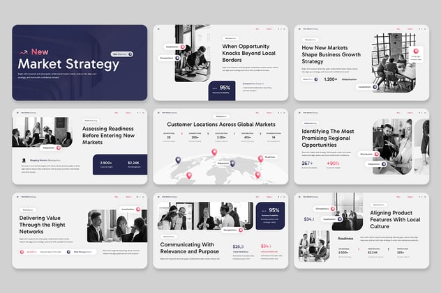 市场目标战略规划分析PPT模板 - 顶尖PPT