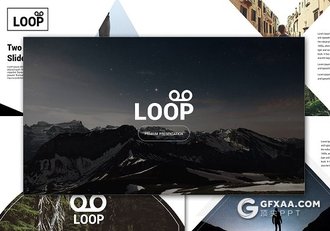 40简约艺术风格图片展示PPT模板 - 顶尖PPT