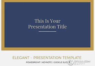 24页扁平化简单工作汇报总结keynote模板 - 顶尖PPT