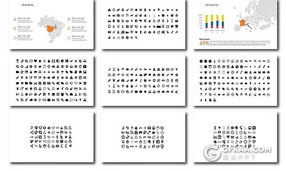 70页简约白底创意杂志风格PPT模板 - 顶尖PPT