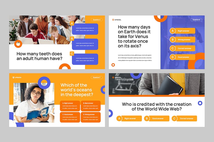 在线教育知识竞赛答题Keynote模板 - 顶尖PPT